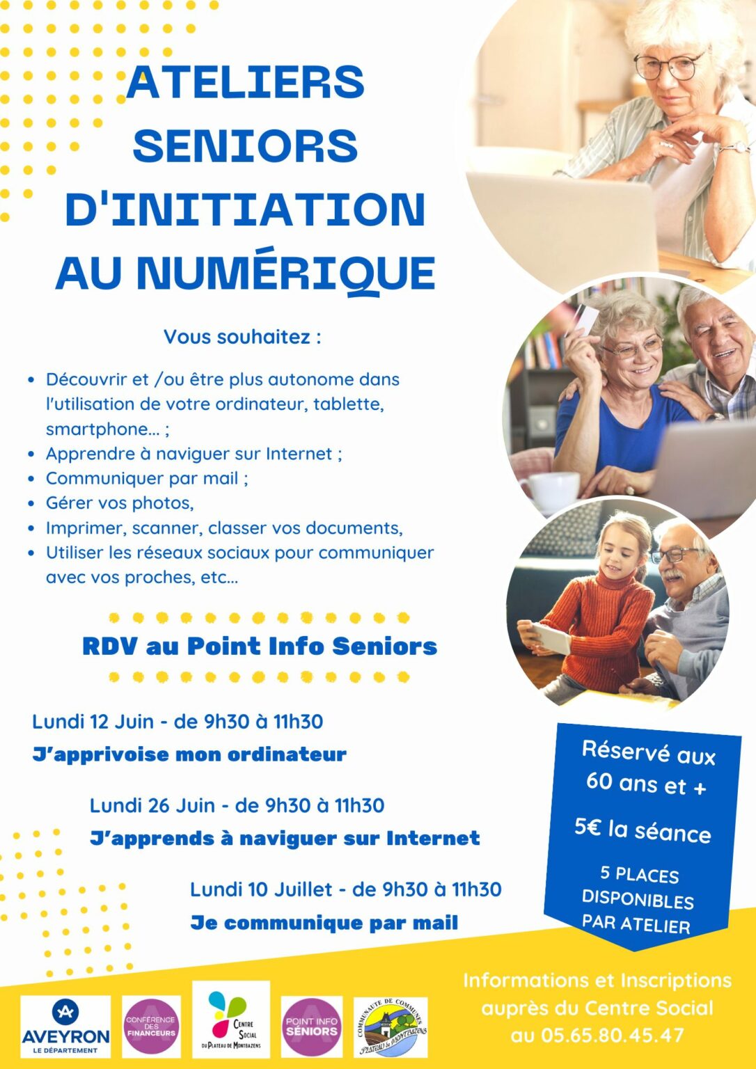 Atelier Seniors d Initiation au Numérique J apprivoise mon